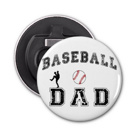 Baseball Dad Button Flesopener (Voorkant)