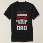 Baseball Dad Coach Gift T-shirt (Design voorkant)
