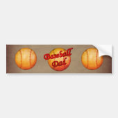 Baseball Dad Cute  Bumpersticker (Voorkant)
