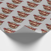 Baseball Dad Cute Cadeaupapier (Hoek)