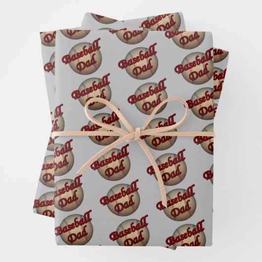 Baseball Dad Cute Inpakpapier Vel (In situ)