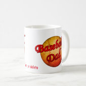 Baseball Dad Cute Personalized Koffiemok (Voorkant rechts)