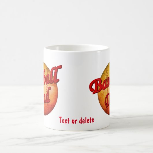 Baseball Dad Cute Personalized Koffiemok (Center)