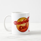 Baseball Dad Cute Personalized Koffiemok (Links)