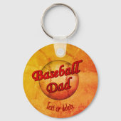 Baseball Dad Cute Personalized Sleutelhanger (Voorkant)