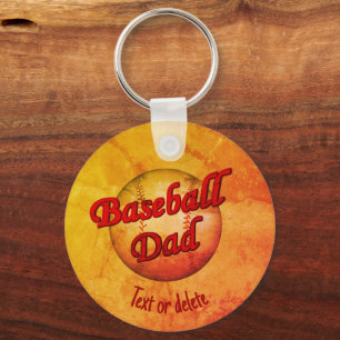 Baseball Dad Cute Personalized Sleutelhanger
