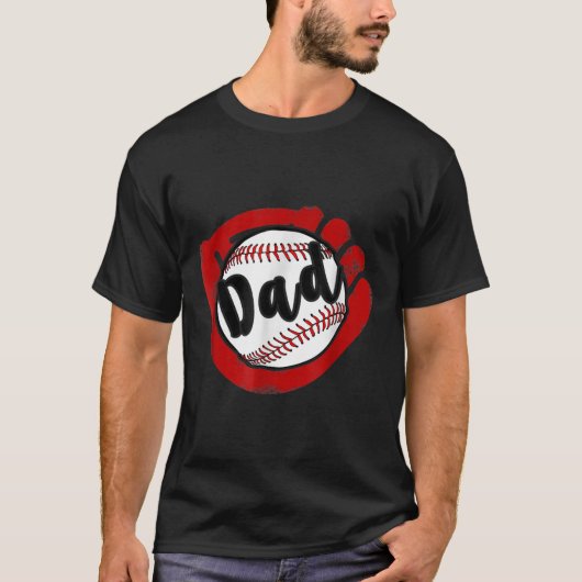 Baseball Dad for Baseball Softball Ma T-shirt (Voorkant)