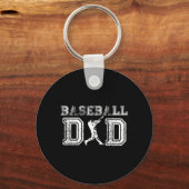 Baseball Dad Fun Fathers Day Gift For Daddy Papa F Sleutelhanger (Voorkant)