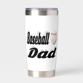 Baseball Dad Geïsoleerde Drinkbeker (Achterkant)