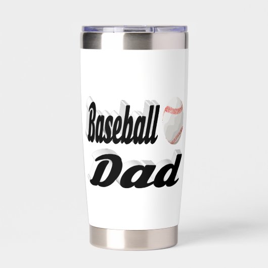 Baseball Dad Geïsoleerde Drinkbeker (Voorkant)