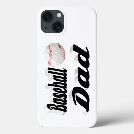 Baseball Dad iPhone Hoesje (Achterkant)