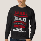 Baseball Dad Just Here For Concession Stand Trui (Voorkant)