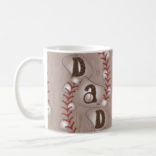 Baseball Dad Koffiemok (Links)