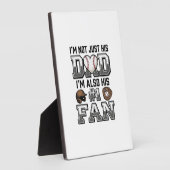 Baseball Dad Number 1 Fan Vintage Shirt Design_1 Fotoplaat (Zijkant)