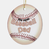 Baseball Dad-ornament Keramisch Ornament (Links)