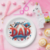 Baseball Dad Papieren Bordje (Feest)