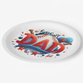 Baseball Dad Papieren Bordje (Gekanteld)