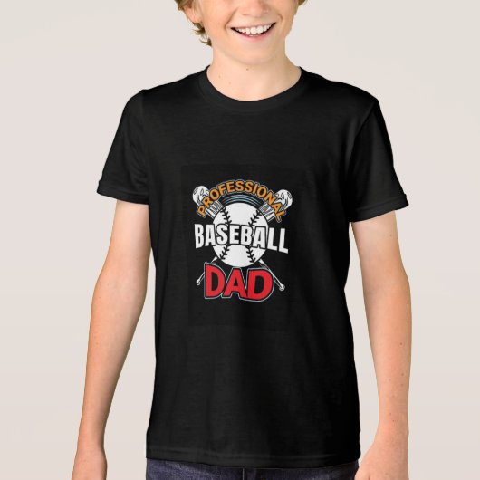 Baseball Dad Patriottische Amerikaanse vlag 2025 T Tri-Blend Shirt (Voorkant)