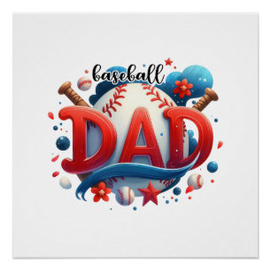 Baseball Dad Perfect Poster
