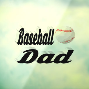 Baseball Dad Raamsticker