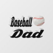Baseball Dad Raamsticker (Vel)
