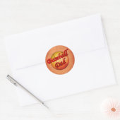 Baseball Dad Ronde Sticker (Envelop)