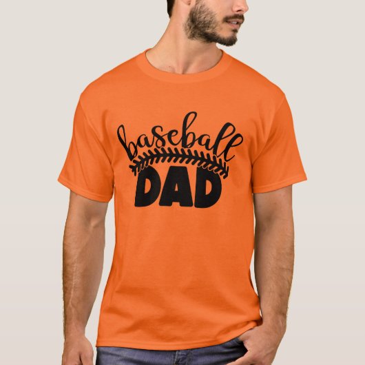 Baseball  Dad  T-shirt (Voorkant)