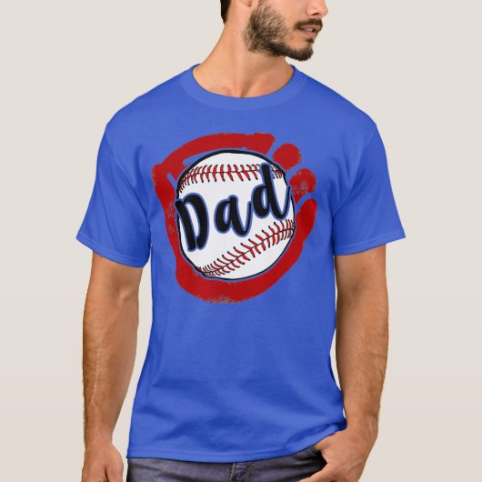Baseball Dad T Shirt for Baseball Softball Ma (Voorkant)