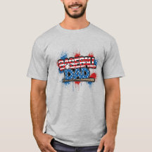 Baseball Dad T-shirt Patriotische Spat Tee