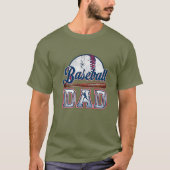 Baseball Dad T-shirt | Vaderdag cadeau (Voorkant)