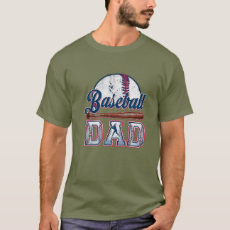 Baseball Dad T-shirt | Vaderdag cadeau