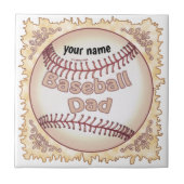 Baseball Dad Tegeltje (Voorkant)