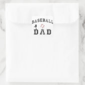 Baseball Dad Vierkante Sticker (Tas)