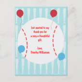 Baseball Dank je Post Kaart (Voorkant)