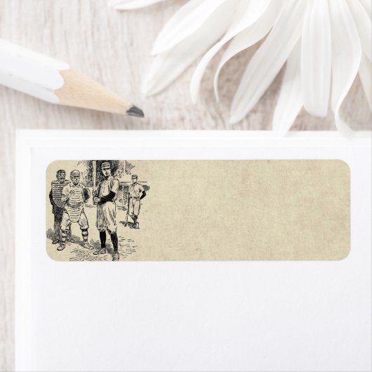 Baseball:De spelers keren het Etiket van het Adres (Insitu)