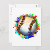 Baseball Design 2 Briefkaart (Voorkant / Achterkant)