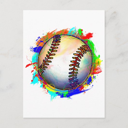 Baseball Design 2 Briefkaart (Voorkant)