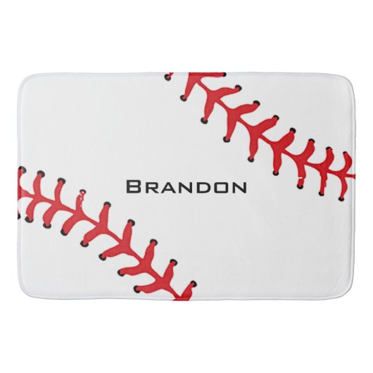 Baseball Design Bath Mat (Voorkant)