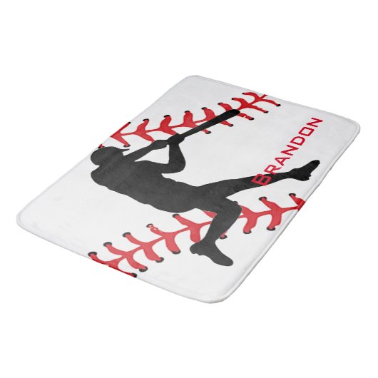 Baseball Design Bath Mat (Gekanteld)