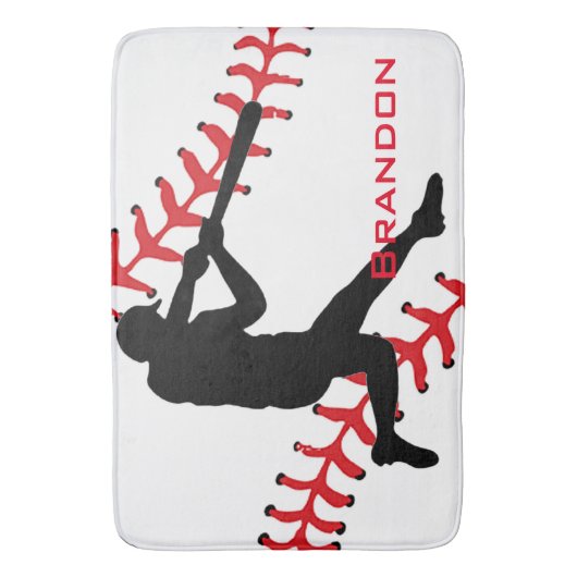 Baseball Design Bath Mat (Voorkant Verticaal)