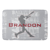 Baseball Design Bath Mat (Voorkant)