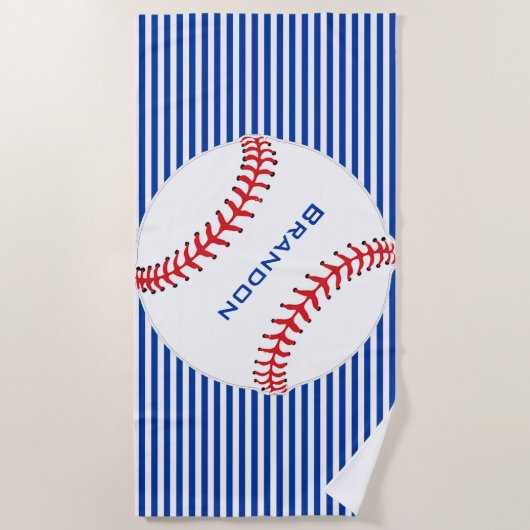 Baseball Design Beach Towel Strandlaken (Voorkant)