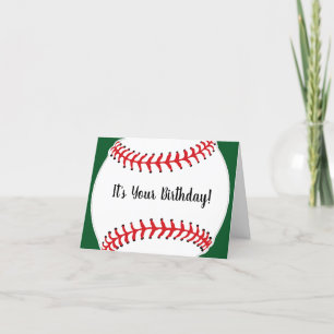 Baseball Design Birthday Kaart