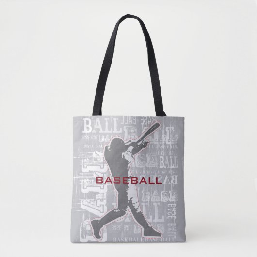 Baseball Design Canvas tas (Voorkant)