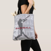 Baseball Design Canvas tas (Dichtbij)