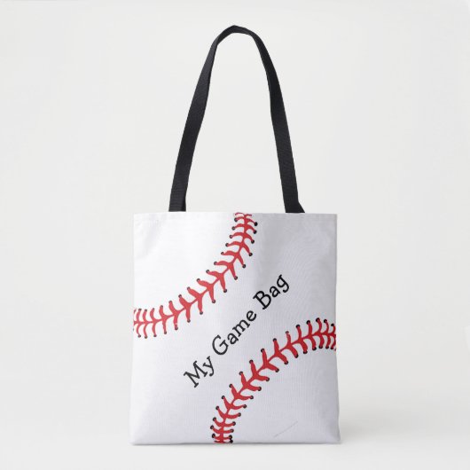 Baseball Design Canvas tas (Voorkant)