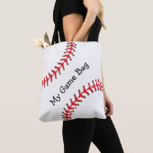 Baseball Design Canvas tas (Dichtbij)