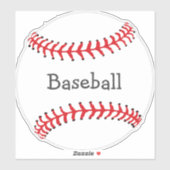 Baseball Design Contour Sticker (Vel)