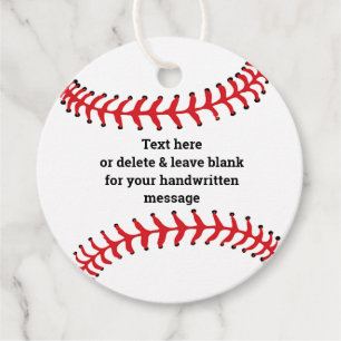 Baseball Design Favor Kaart Bedankjes Labels