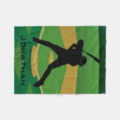 Baseball Design Fleece Blanket (Voorkant (Horizontaal))